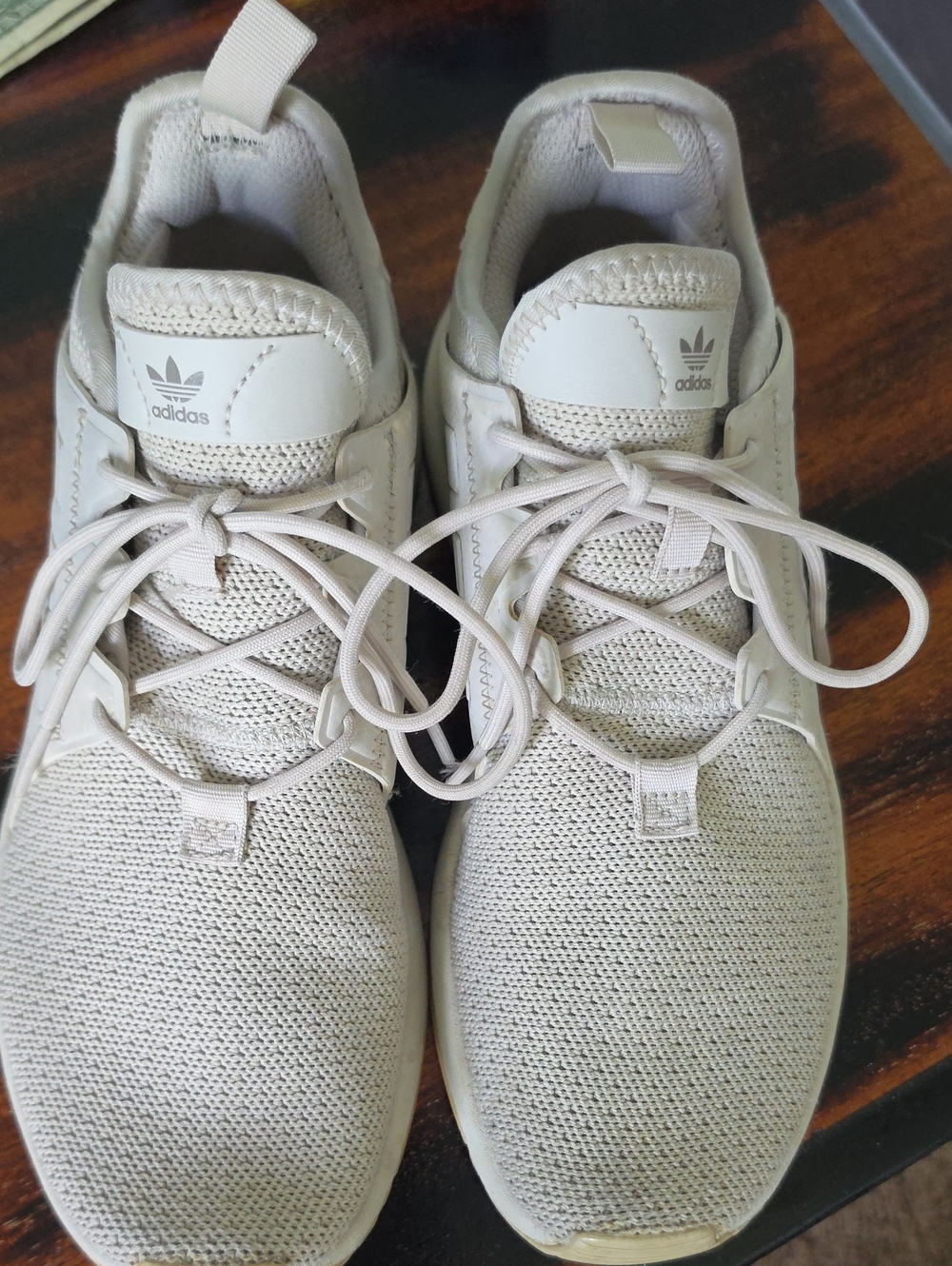 adidas Men’s Knit Lace-Up Sneakers - Light Cream